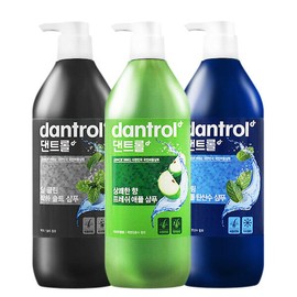 Dantroll 댄트롤 쿨링 샴푸 820ml x3개 /두피 딥클린 비듬케어 쿨링샴푸 가려움완화 멘톨 [기획_댄트롤 애플+멘톨+박하 각1개] Dantrol Cooling Shampoo 820ml x3 / Scalp Deep Clean Dandruff Care Cooling Shampoo Itch Relief Menthol [Promotion: Dantrol Apple + Menthol + Mint each 1]