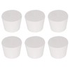 Rubber Plugs, Tapered, Pack of 6 Rubber Plugs, Conical, Solid