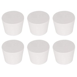 Rubber Plugs, Tapered, Pack of 6 Rubber Plugs, Conical, Solid Rubber Plugs, Laboratory Rubber Plugs, Rubber Stoppers, Laboratory Solid Rubber Stopper, Waterproof, Sealing Plug Rubber