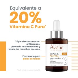 Avene Serum Facial Vitamina C y Niacinamida Antiarrugas Ilumina, 30ml