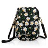 Goodhan Floral Embroidery Crossbody Bag, Mini Canvas Shoulder Bag Cellphone