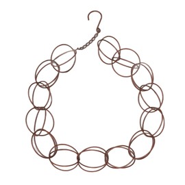 Okuyonic Wind Chime Ring Rain Chain Metal Decorative Hook Rustproof Installation Drainage Function for Balcony