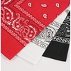 Bycc Bynn 3 Pack Pure Cotton Paisley Pattern Bandanas Square