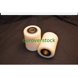 ouroverstock A Pair of Brand New Pallet Jack Nylon Load Wheels With Bearings