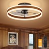 VOLISUN Low Profile Ceiling Fans with Lights and Remote, 19.7in