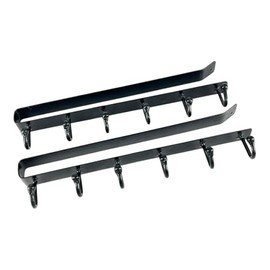 6 Hooks Metal Hanging Rack Holder Under Shelf Mug Cup Cupboard Kitchen Organizer,Coat Hanger,Coat Hooks,Hook Organizer for Kitchen Set of 2