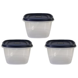 Utensilux Bundle Food Storage Containers 7 Cup Food Storage Containers 7 Peice Set, Teal Easy Find Lids, 3 Containers, 3 Lids Chalk Pen And Chalk Labels