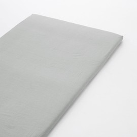 MUJI Washed Futon Sheet/Shallow Box Sheet, Gray, Semi-Double Size, For 47.2 x 78.7 x 1.2 - 3.9 inches (120 x 200 x 3 - 10 cm), 83333447