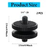 2 Pack 1/4" 20 Camera Mount Threaded Insert Screws, Hot