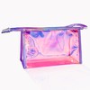 Pack of 2 Fashionable Pink Makeup Pack, PVC Bows Transparent