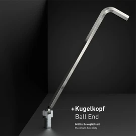 INBUS® 72410 Allen Key (Extra Long) 5 mm, with Ball Head - Made in Germany