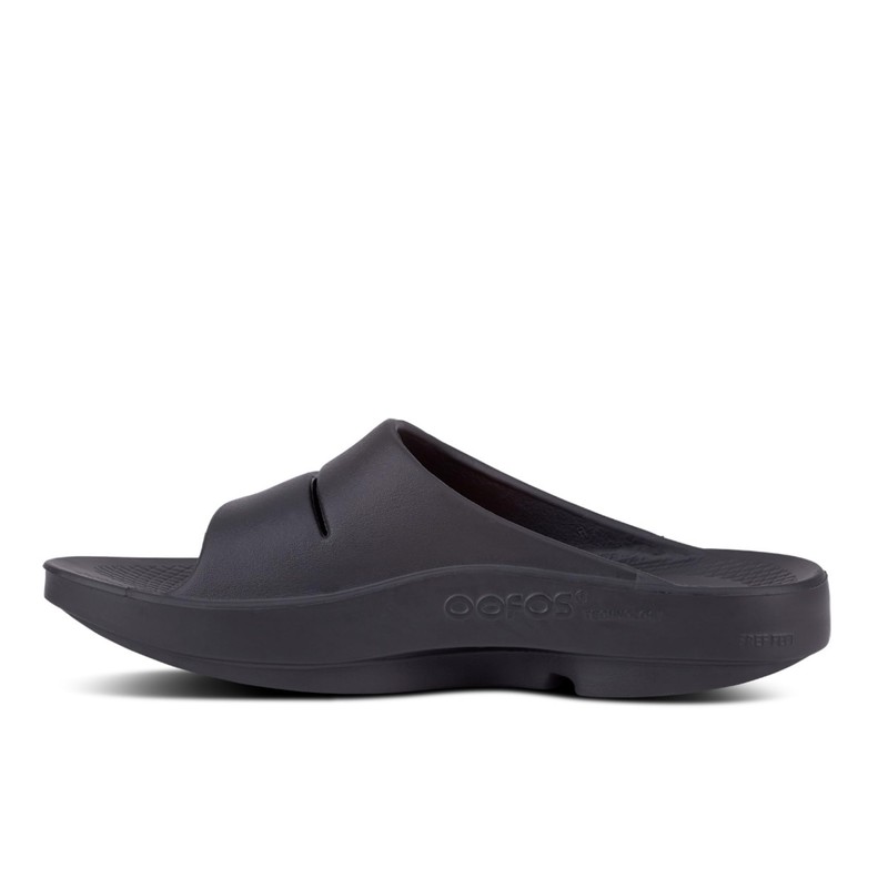 OOFOS OOahh Recovery Slide, Black - Women’s Size 15, Men’s