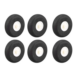 sourcing map RC Airplane Wheels - 6PCS RC Airplane Aircraft Sponge Wheels 2 Inch x 0.1 Inch