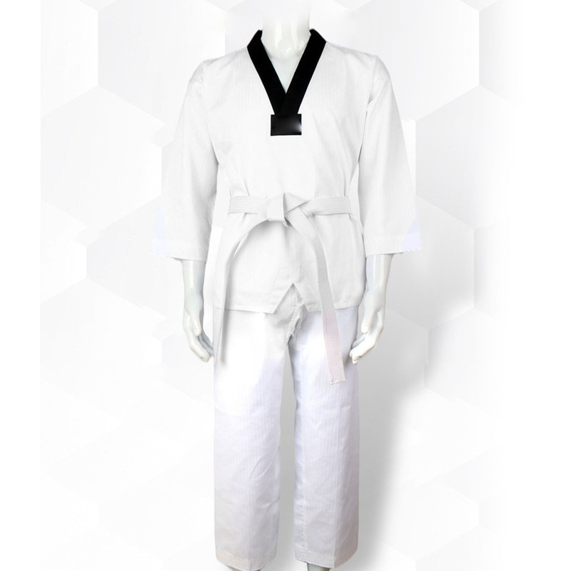 Kids Taekwondo Uniform with Belt Polyester and Cotton Breathable Soft