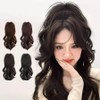 Spiky wavy clip wig SD-240525 (KYR-WEC86C8) Dark brown ONE / 삐침 물결 웨이브 집게 가발 SD-240525 (KYR-WEC86C8) 진갈색ONE