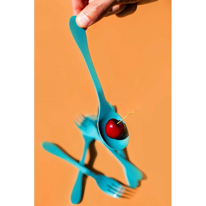 Knork Eco Fork Plant Based Cutlery, Reusable Bamboo Flatware Set,