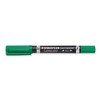 Staedtler Lumocolor Duo Permanent Markers Pack of 10 Green