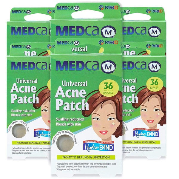 MEDca Acne Care Pimple Patch Absorbing Cover - Hydrocolloid Bandages (216 Count) Two Universal Sizes, Acne Spot Treatment for Face & Skin Spot Patch That Conceals Acne, Reduces Pimples and Blackheads