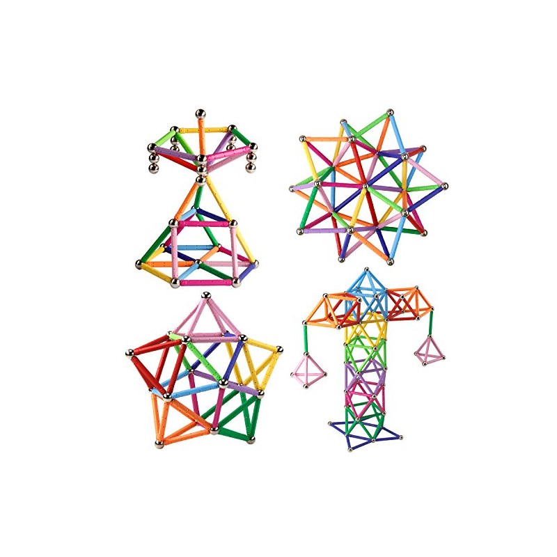 160 Pcs Magnet Building Sticks Kids Toys, Lengthen Magnetic Construction