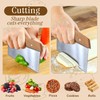 ROCKFEELTEE Multipurpose Bench Scraper, Dough Scraper and Dough Cutter for