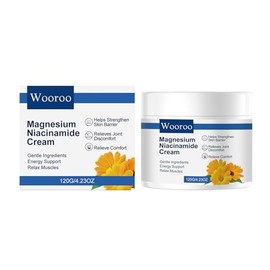 Magnesium Niacinamide Relief Cream with Arnica and Boswellia, Topical Magnesium Chloride, Lightweight, Non-Greasy Formula, for Joints, Legs and Feet,120g