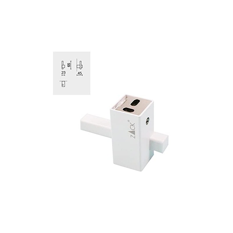 440s Zack Carvo Towel Hook Stainless Steel White Powder Coated