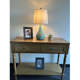 enjoy decor lamps Ceramic Table Lamp Birds Flowers Blue for Living Room Dining Room Bedroom Bedside Office Hotel H20*W10 Inches