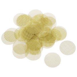 MECCANIXITY Pipe Screen Brass Screens, 1 Inch(25.4mm) Diameter for Pipe Filter, Pack of 80