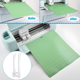Extension Tray for Cricut Maker 3/Maker, Cutting Mat Tray Extender Support Removable Small Cutting Mat 12x12 Holder Professional Essential Accessories Tools Compatible with Cricut Maker Series