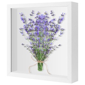 WEFINEST 3D Picture Frame for Filling, Deep Picture Frame 22.1 x 22.1 cm, Thick Picture Frame with Transparent Glass, Frame for Filling for Tables and Walls, Flowers, Gifts, Souvenirs (3 cm