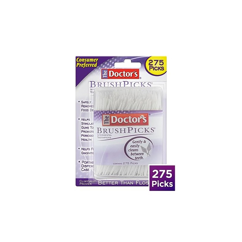 The Doctor's BrushPicks Toothpicks (275 count) by Brushpicks
