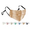 Satin Silk Face Masks | Double Layered Reusable & Washable | Handmade in UK | Adjustable Face Coverings Facemask For Women (Copper Gold)