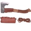 Leather Axe Collar Hatchet Head Protector Cover with 5M Axe