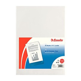Esselte U Pocket Folders Polished, Folio in PP Clear 23x33 Transparent