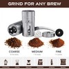 Manual Coffee Grinder - 18 Adjustable Settings, Stainless Steel Conical