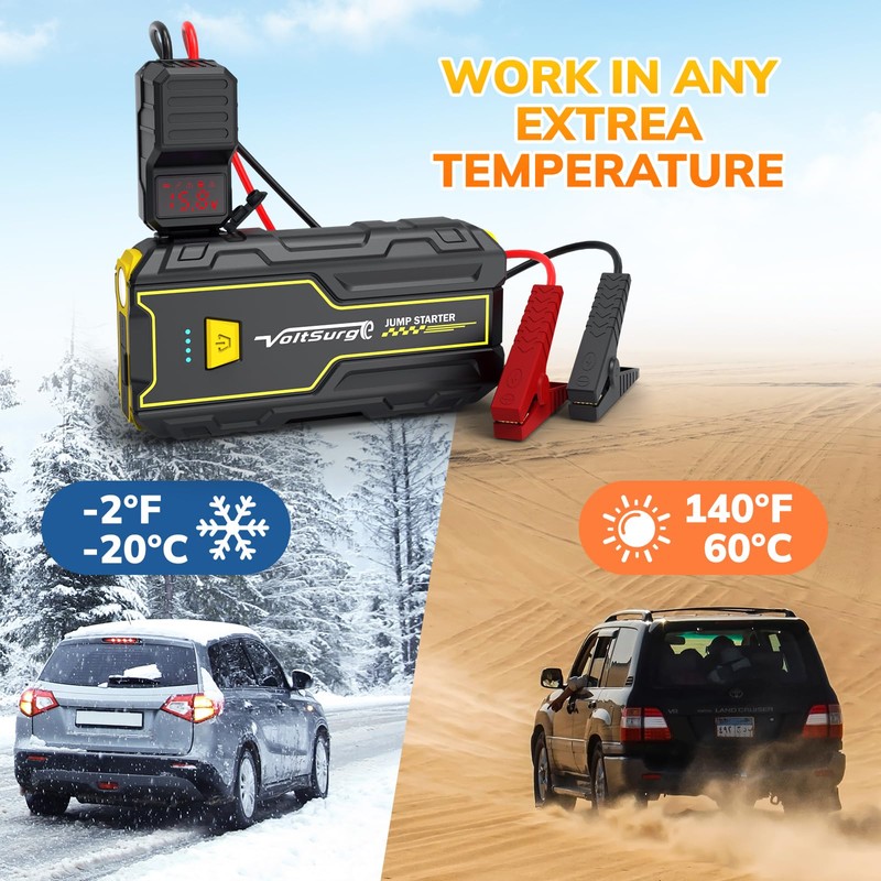 4000A Car Jump Starter, VoltSurge Jumper Starter Portable for Engine