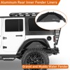 Hooke Road Aluminum JK Rear Inner Fender Liners Wheel Well