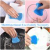 6 PCS Silicone Dish Sponges, Super Durable Safe and Dry