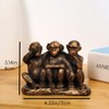Wanwanzi 3 Wise Monkeys Statue Set - 3 in 1