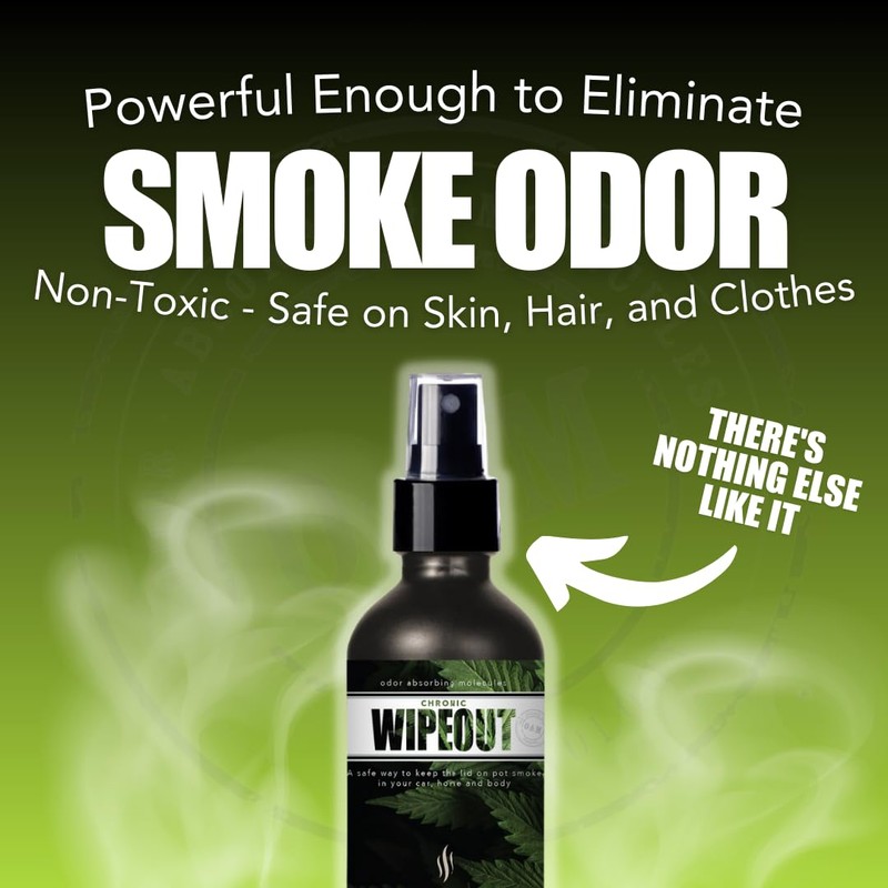 Chronic Wipeout Smoke Smell Eliminator for Home, Cars, Hands, Hair,