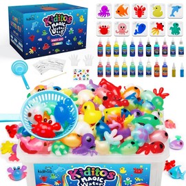 Kiditos  Magic Water Elf Toy Kit with Magic Gels, Molds - Imaginative Play, Christmas Gifts, Birthday Gifts, Party Favors, and Family-Friendly DIY STEM Projects:_8 Glow Colors