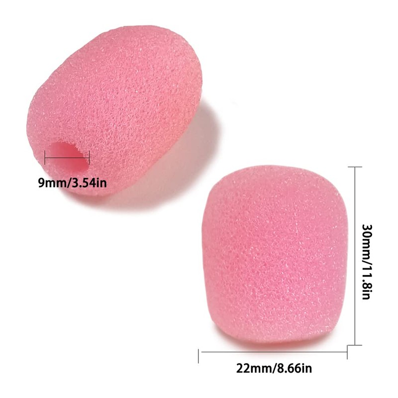20 Pack Lapel Headset Microphone Windscreen, SourceTon Microphone Sponge Foam