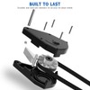 12-Pack 1/8" Adjustable Rope Hanger, Heavy Duty Retractable Ratchet Tie