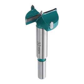 HARFINGTON Forstner Drill Bit 1-1/4" (32mm) Tungsten Carbide Wood Drill Bit Hole Opener Cutter for Hinge Drilling Woodworking, Green