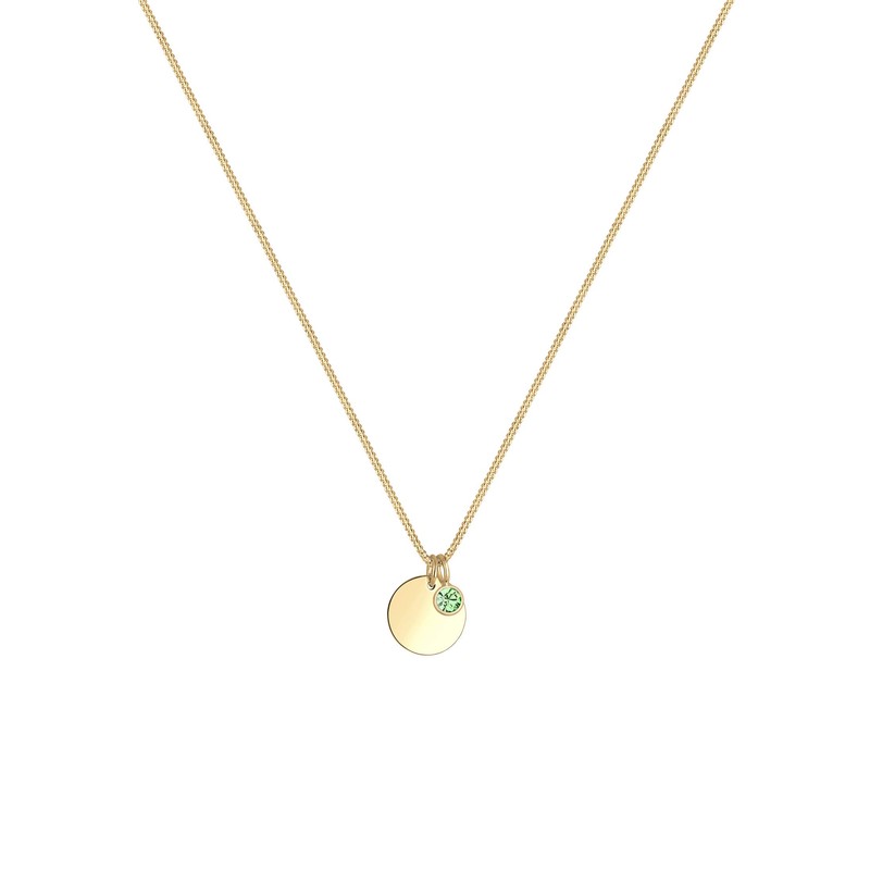 Elli Women's April Birthstone Necklace with Crystals Gold Plated, Silver,