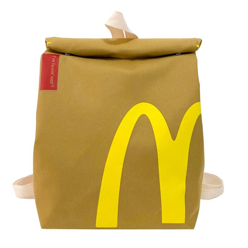 Men Women McDonald's Backpack Starbucks Backpack for Teen Girls Kids