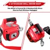 FITHOIST Portable Drill Winch 1500 LBS, 1/4" Heavy-Duty Steel Cable
