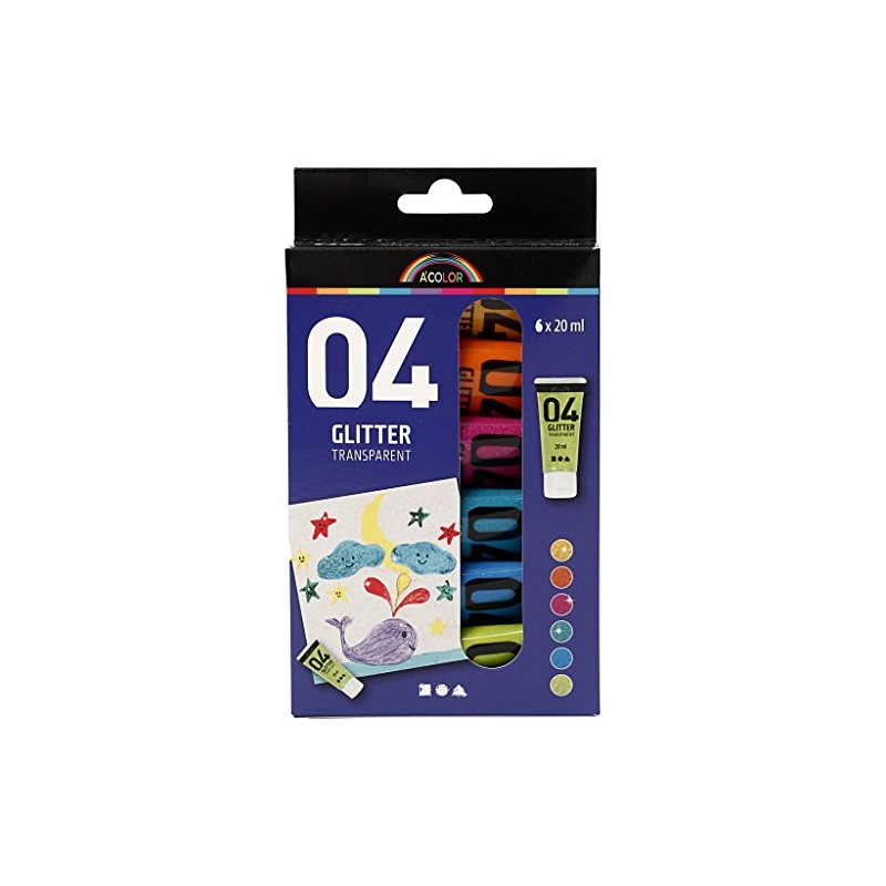 A-Color Acrylic Paint 6 x 20 ml Assorted F