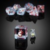 Totoro DND Dice Set, DNDND 7PCS Resin D&D Dice with