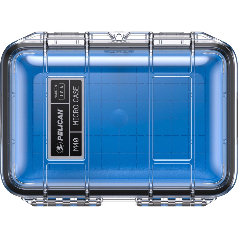 Pelican M40 Micro Case (Blue/Clear)